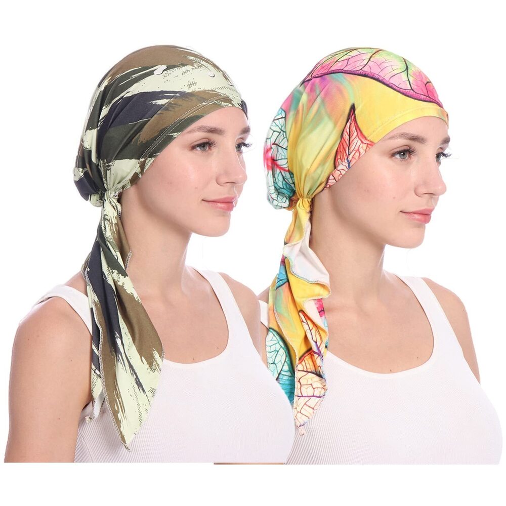 1080 Qhome Rhinestone Head Scarf Head Wrap Chemo Cap Spandex Bandana Du Rag